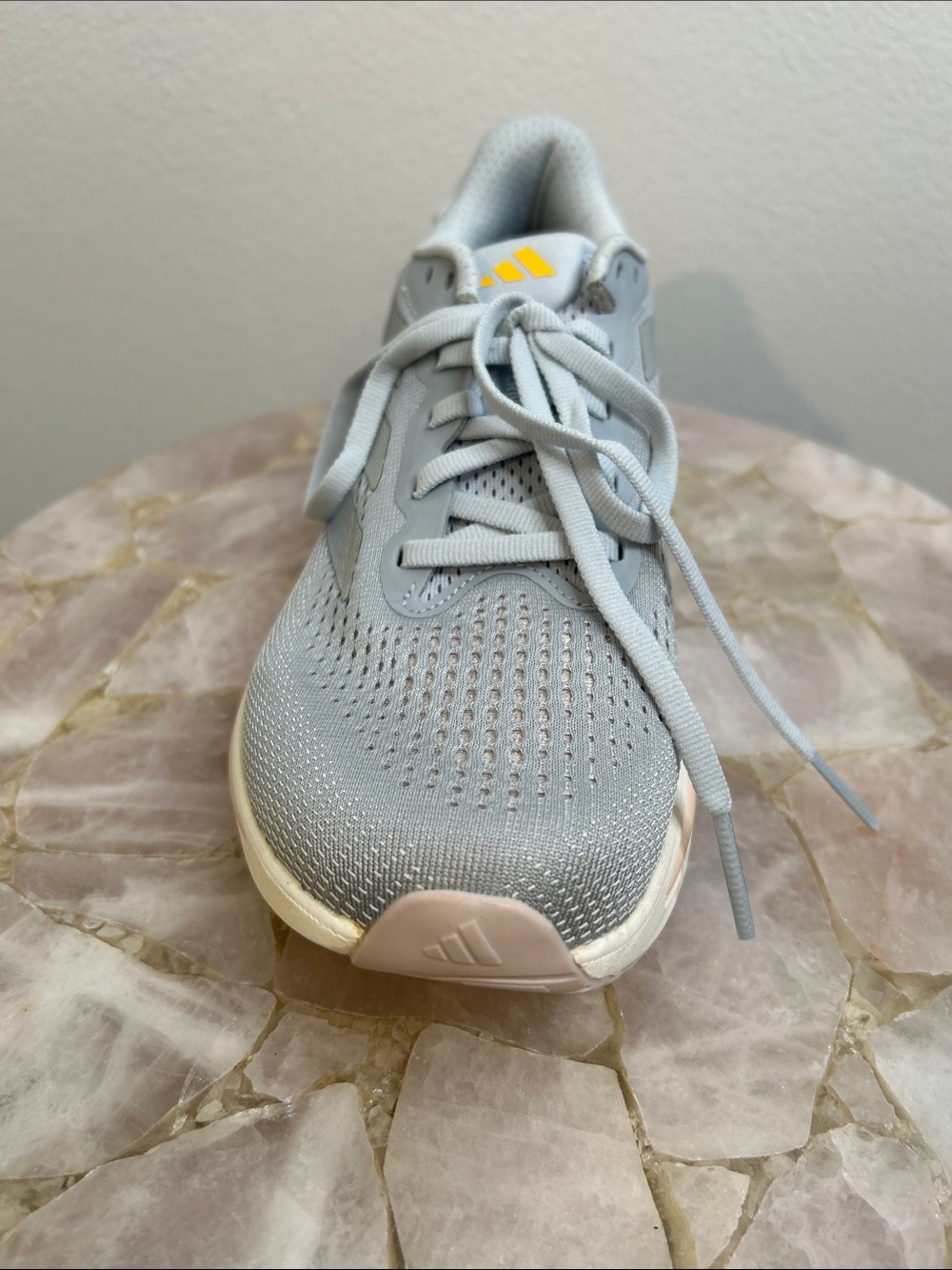 adidas Supernova Rise Women's Running Shoes - Light Gray & Yellow Accents - Picture 6 of 15